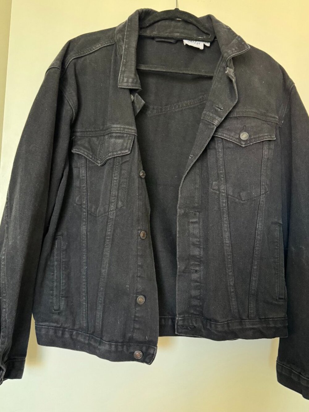 Princess Polly Black Denim Jacket Size Small/Medium